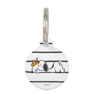 Snoopy & Woodstock Smile Giggle Laugh Pet ID Tag