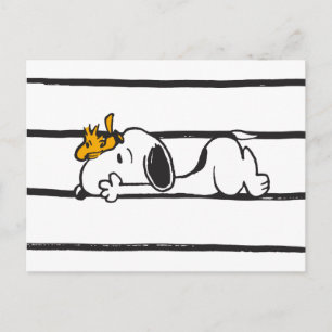 Snoopy & Woodstock Smile Giggle Laugh Postcard