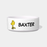 Snoopy's Friend Woodstock | Add Pet Name Bowl<br><div class="desc">Snoopy's best friend and sidekick is featured in this cute Peanuts design.</div>