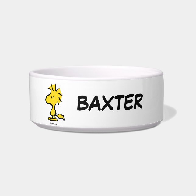 Snoopy's Friend Woodstock | Add Pet Name Bowl (Front)