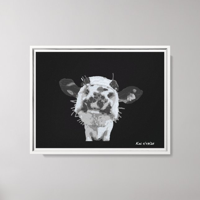 Snoot Boop, Animal Canvas Print (Front)