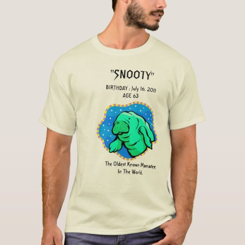Snooty Manatee 63rd Birthday T_Shirt
