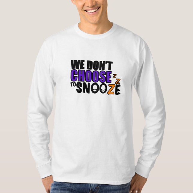 Snooze Unisex Long Sleeved Shirt (Front)