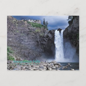 Snoqualmie Falls Postcard by leksele at Zazzle