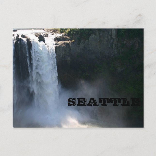 Snoqualmie Falls, Seattle Postcard (Front)