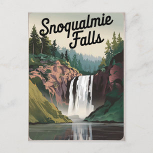 Snoqualmie Falls Vintage Postcard