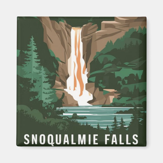 Snoqualmie Falls, WA Magnet (Front)