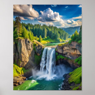 Snoqualmie Falls, WA Poster