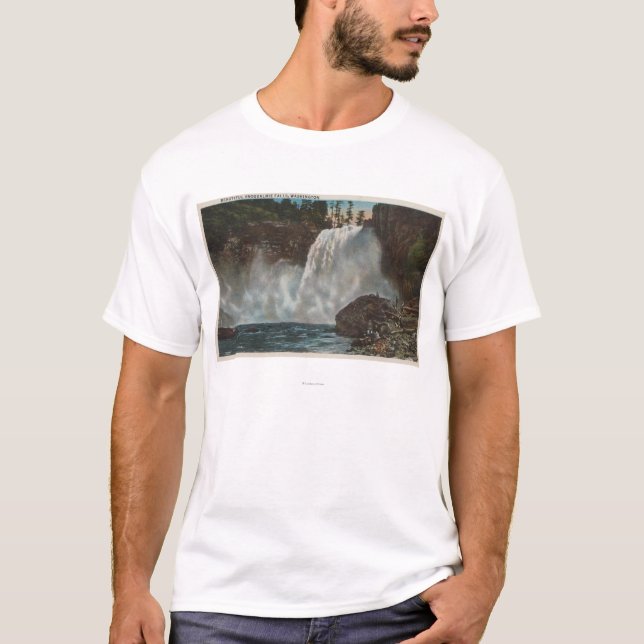 Snoqualmie Falls, WA - View of Falls at Bottom T-Shirt (Front)