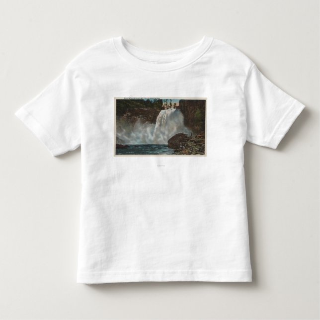 Snoqualmie Falls, WA - View of Falls at Bottom Toddler T-shirt (Front)