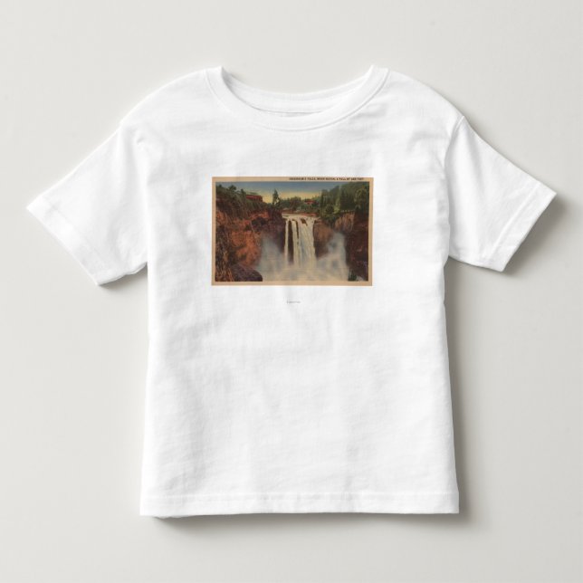 Snoqualmie Falls, WA - View of Falls & Lodge Toddler T-shirt (Front)