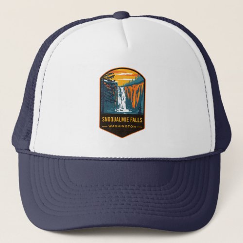 Snoqualmie Falls Washington Trucker Hat