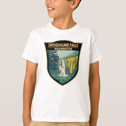 Snoqualmie Falls Washington Waterfall Vintage T-Shirt