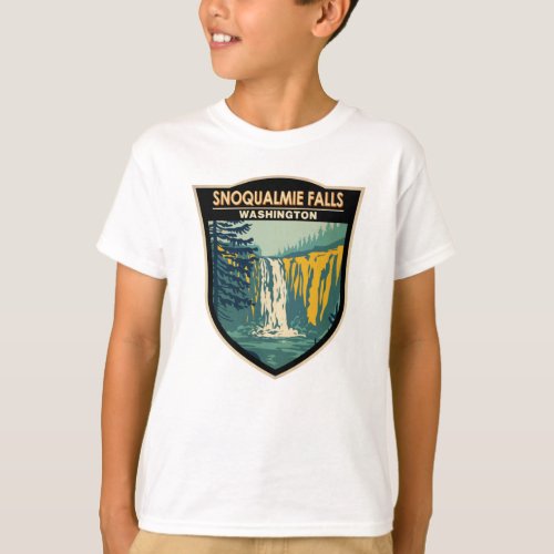 Snoqualmie Falls Washington Waterfall Vintage T_Shirt