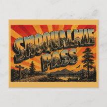 Snoqualmie Pass WA Mountain Forest Lake Art