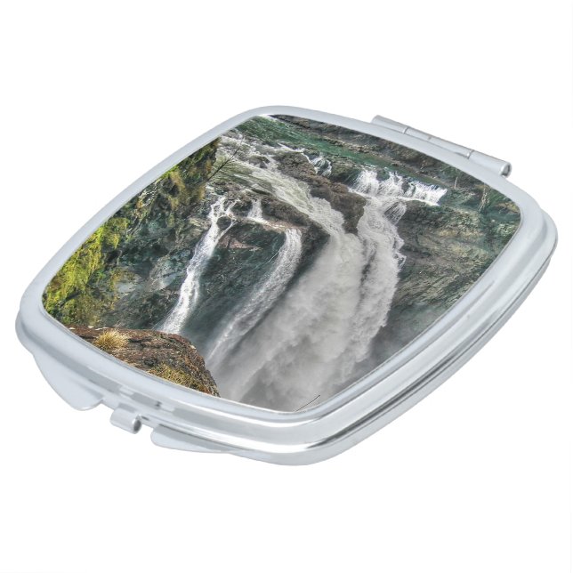 Snoqualmie River Falls Washington, US Nature Photo Vanity Mirror (Turned)