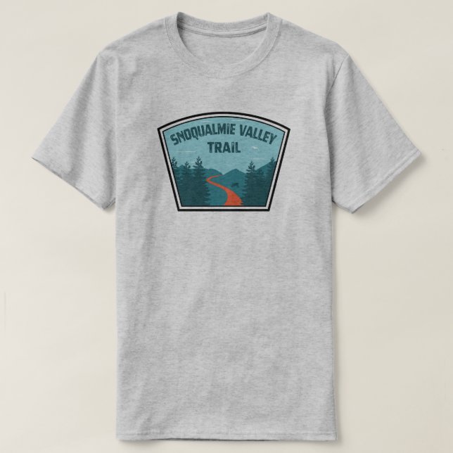Snoqualmie Valley Trail Washington State T-Shirt (Design Front)