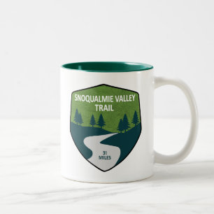 Snoqualmie Valley Trail Washington State Two-Tone Coffee Mug