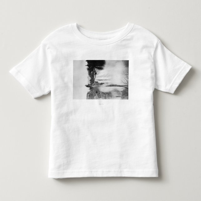 Snoqualmie, WA - Falls and Lodge Photograph Toddler T-shirt (Front)