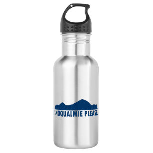 Snoqualmie Washington Please Stainless Steel Water Bottle