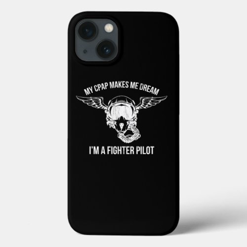 Snoring Cpap As A Fighter Pilot Mask Funny  iPhone 13 Case
