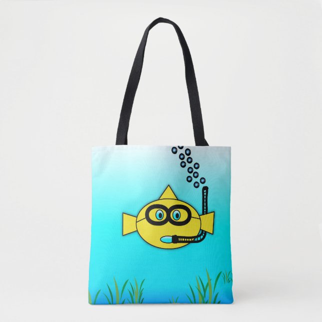 Snorkel Fish Tote Bag (Front)