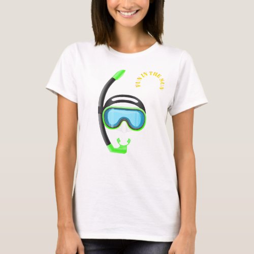 snorkel fun in the sun summer snorkelling tshirt 3