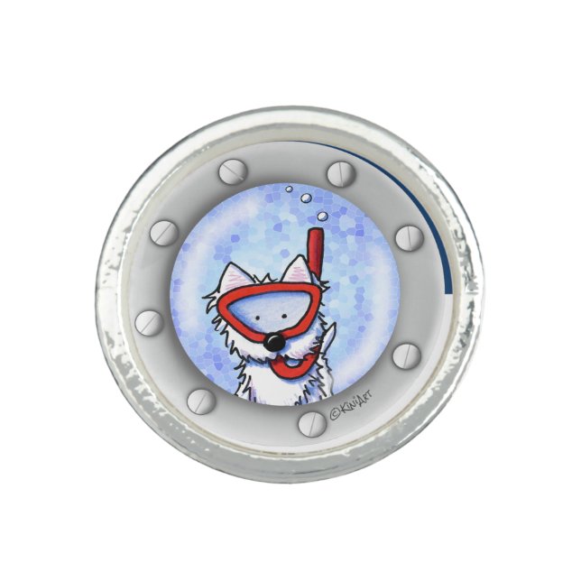 Snorkel Westie Porthole Ring (Front)