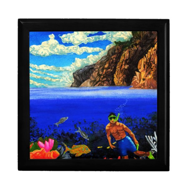 Snorkeling at Black Rock Jewelry Box
