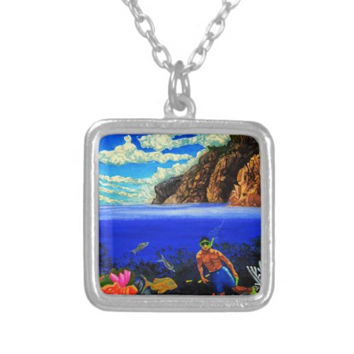 Scuba Dude at Black Rock Charm Bracelet