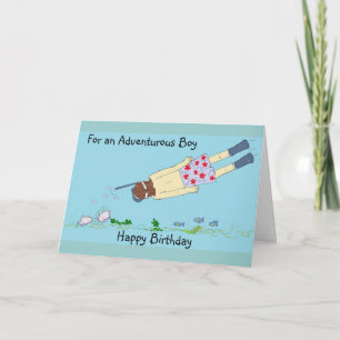 Snorkeling Birthday Card