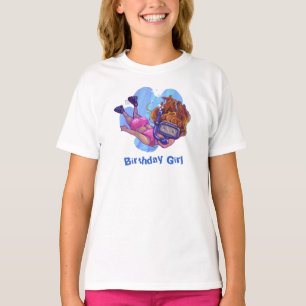 Snorkeling Birthday Girl Light T-Shirt