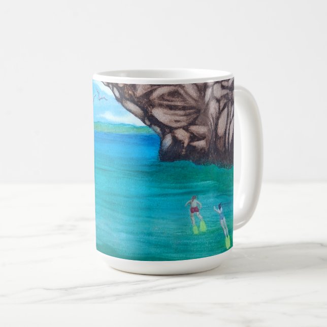 Snorkeling in Paradise  Coffee Mug (Front Right)