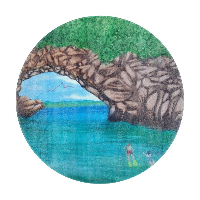 Snorkeling in Paradise Cutting Board (Front)