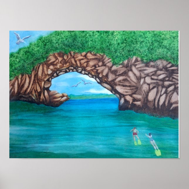 Snorkeling in Paradise Poster (Front)