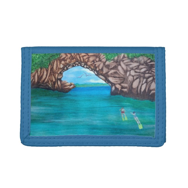 Snorkeling in Wonderland  Trifold Wallet (Front)