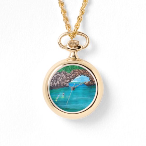 Snorkeling Wonderland Necklace Watch