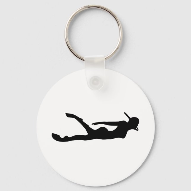 Snorkeling Keychain (Front)