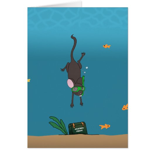 Snorkeling Mouse Cards (Front)