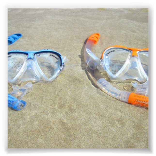 Snorkeling Pair Photo Print (Front)