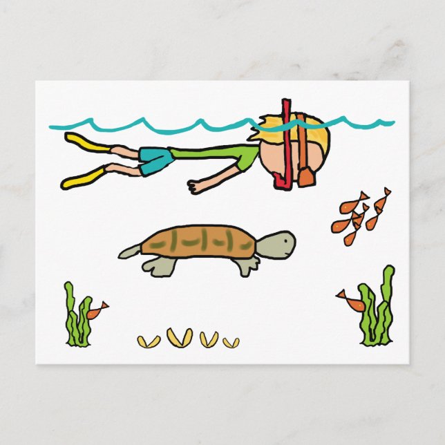 Snorkeling Postcard (Front)
