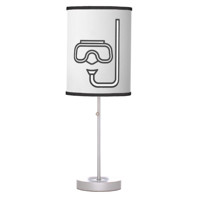 Snorkeling Silver Abstract Lamp