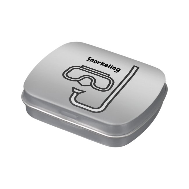 Snorkeling Silver Candy Tin