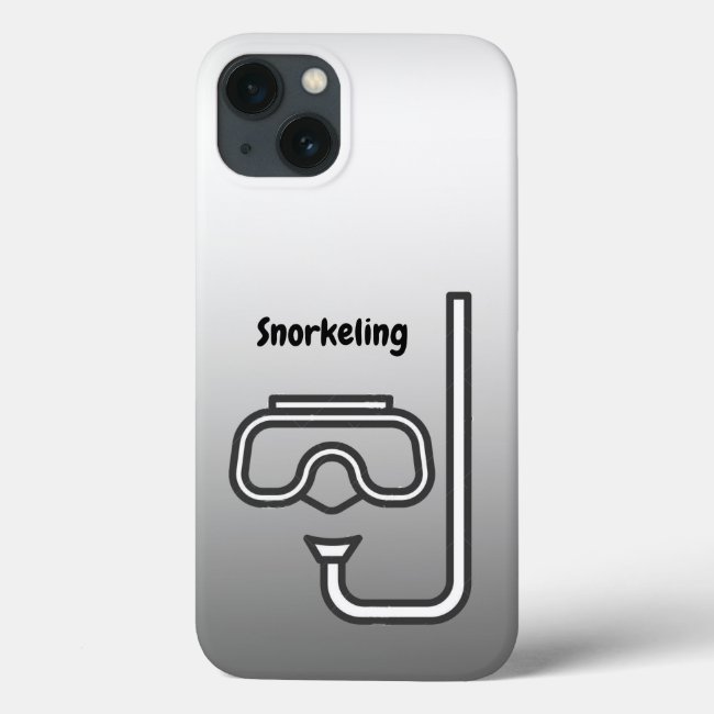 Snorkeling Silver iPhone 13 Case