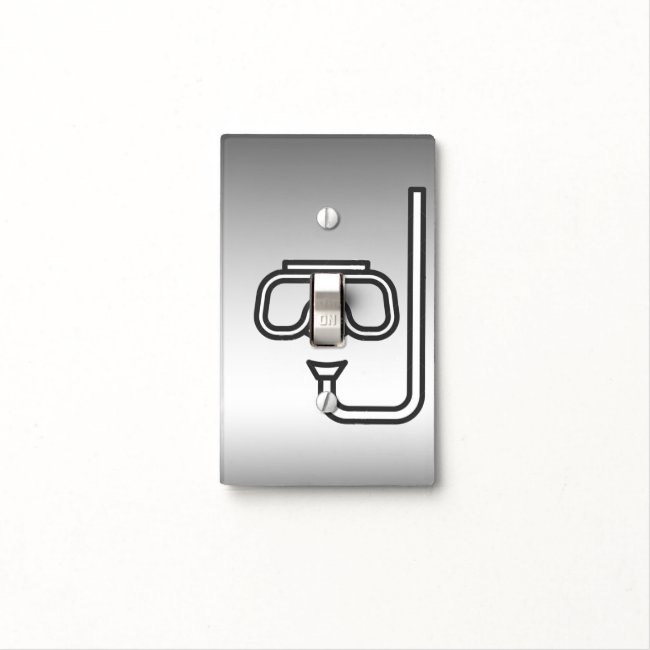 Snorkeling Silver Light Switch Cover