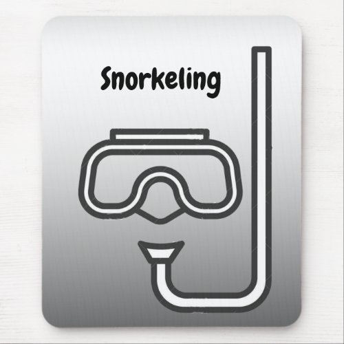 Snorkeling Silver Mousepad