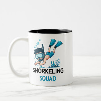 snorkeling squad diver ocean Mug