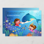 Snorkeling Tots Birthday Party Invitation (Front/Back)