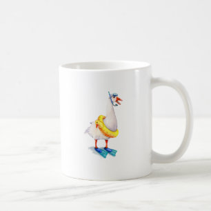 Snorkeling White Goose Coffee Mug