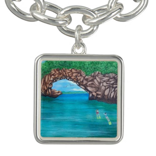 Snorkeling in Wonderland Bracelet-Square